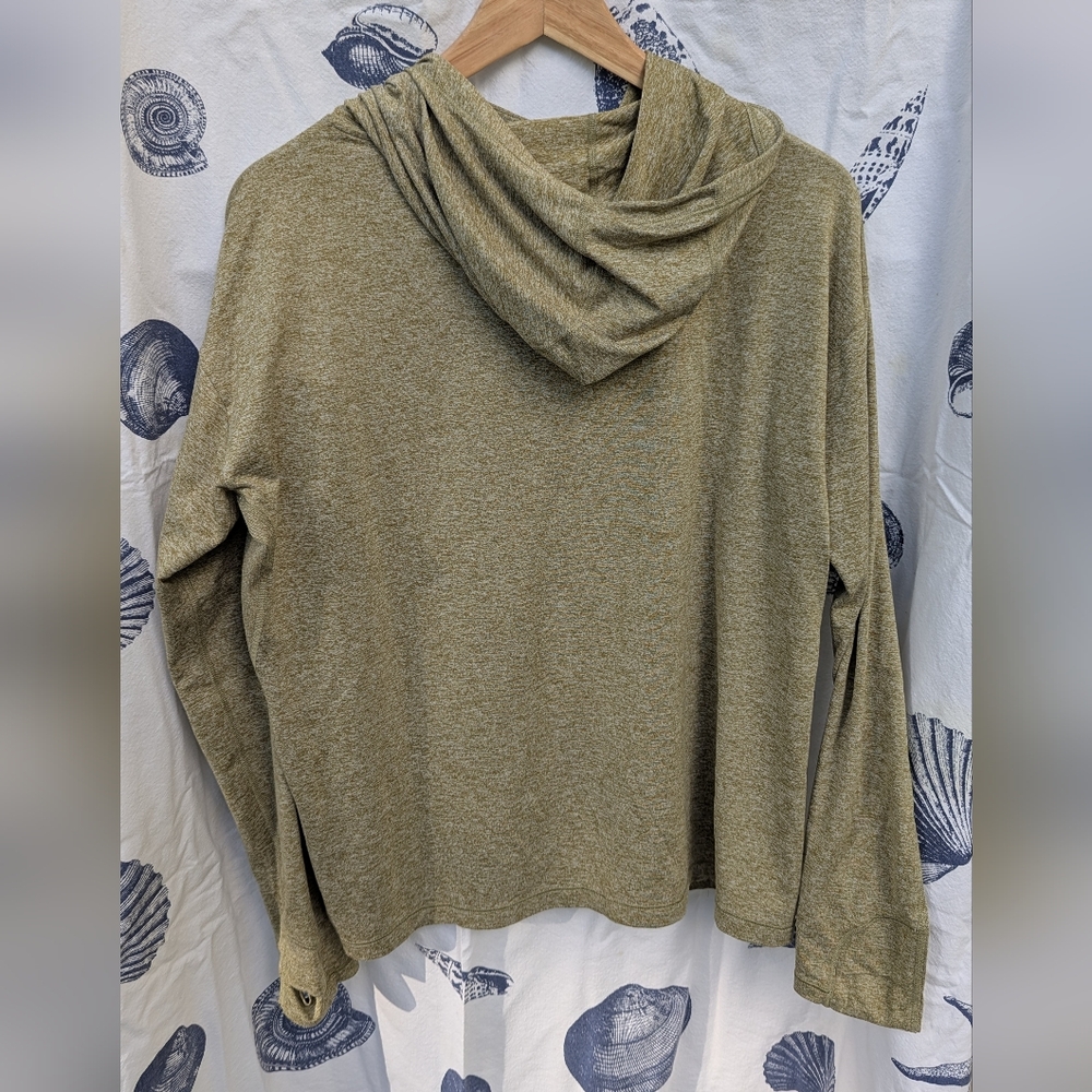 Athleta Uptempo II Hoodie Sunshirt Heathered Olive 🫒 Size Medium